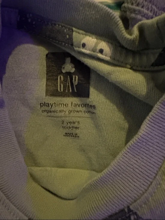 GAP Olive Green Kids Woodland Print Pajama Set - Picture 2 of 5